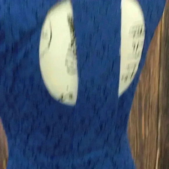 Enfocus Studio Blue Lace Design Dress - Picture 4 of 5